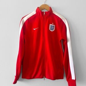 NIKE Team England World Cup 2014 N98 Red Full zip Soccer Track Jacket Size M